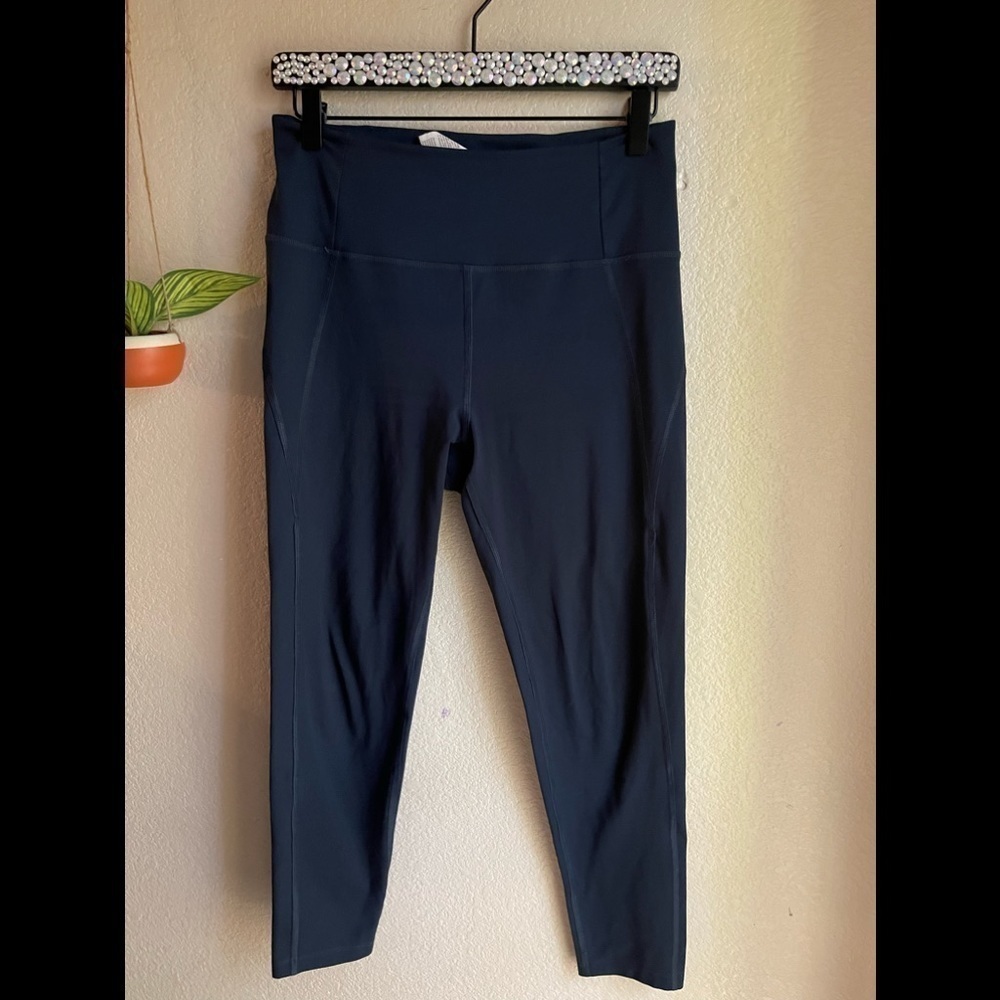 girlfriend collective leggings navy size medium